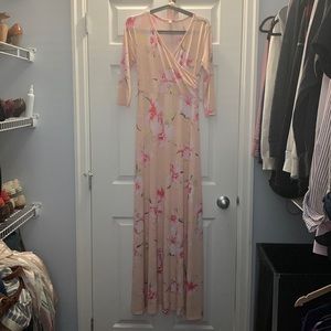 Maternity maxi dress